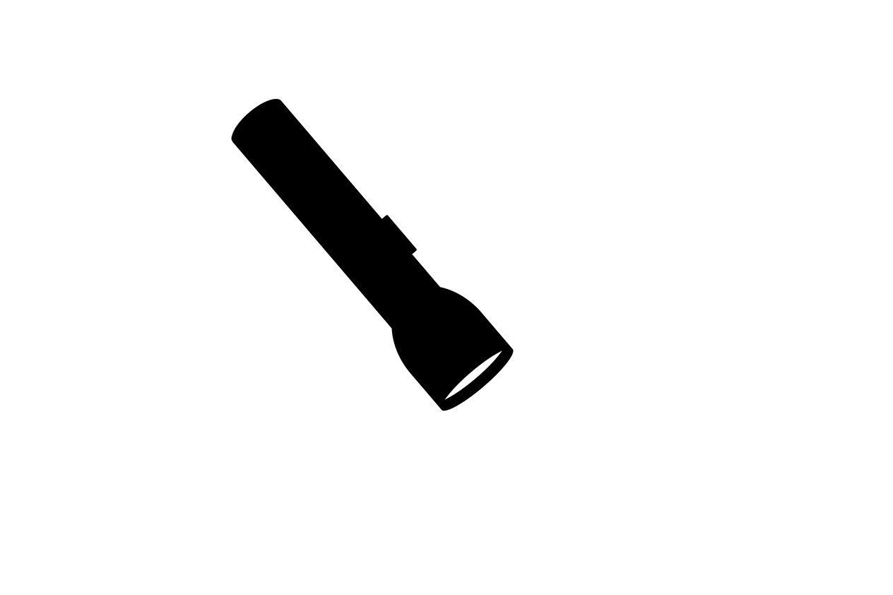 Illustration einer Taschenlampe