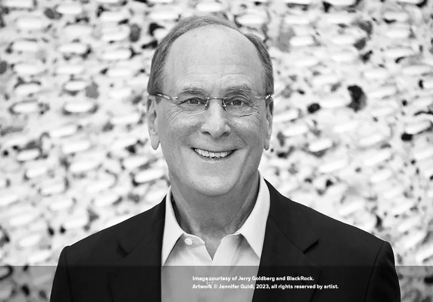Portrait von Larry Fink, Chairman BlackRock