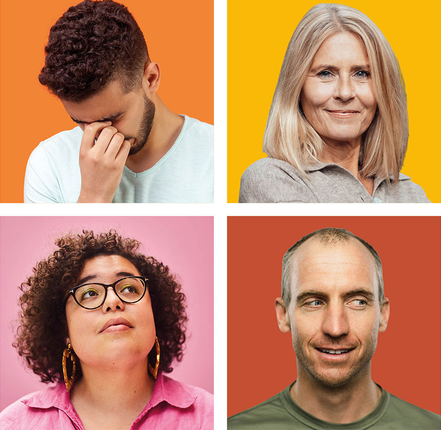 Verschiedene Menschen