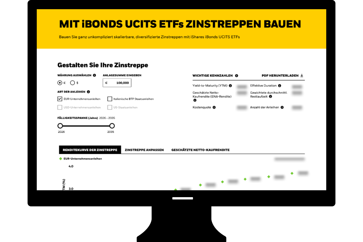 iBonds UCITS ETFs Zinstreppen-Tool