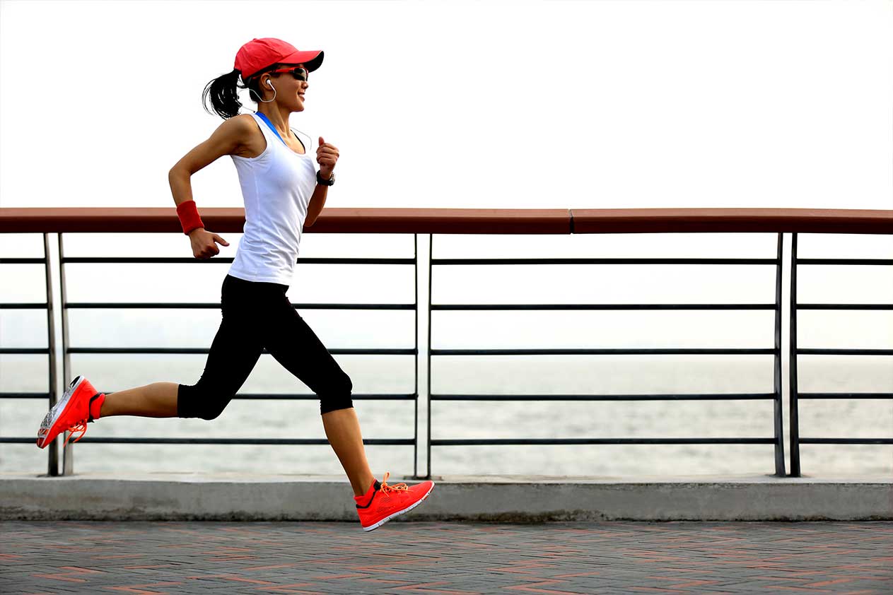 Image of a runner in starting position.