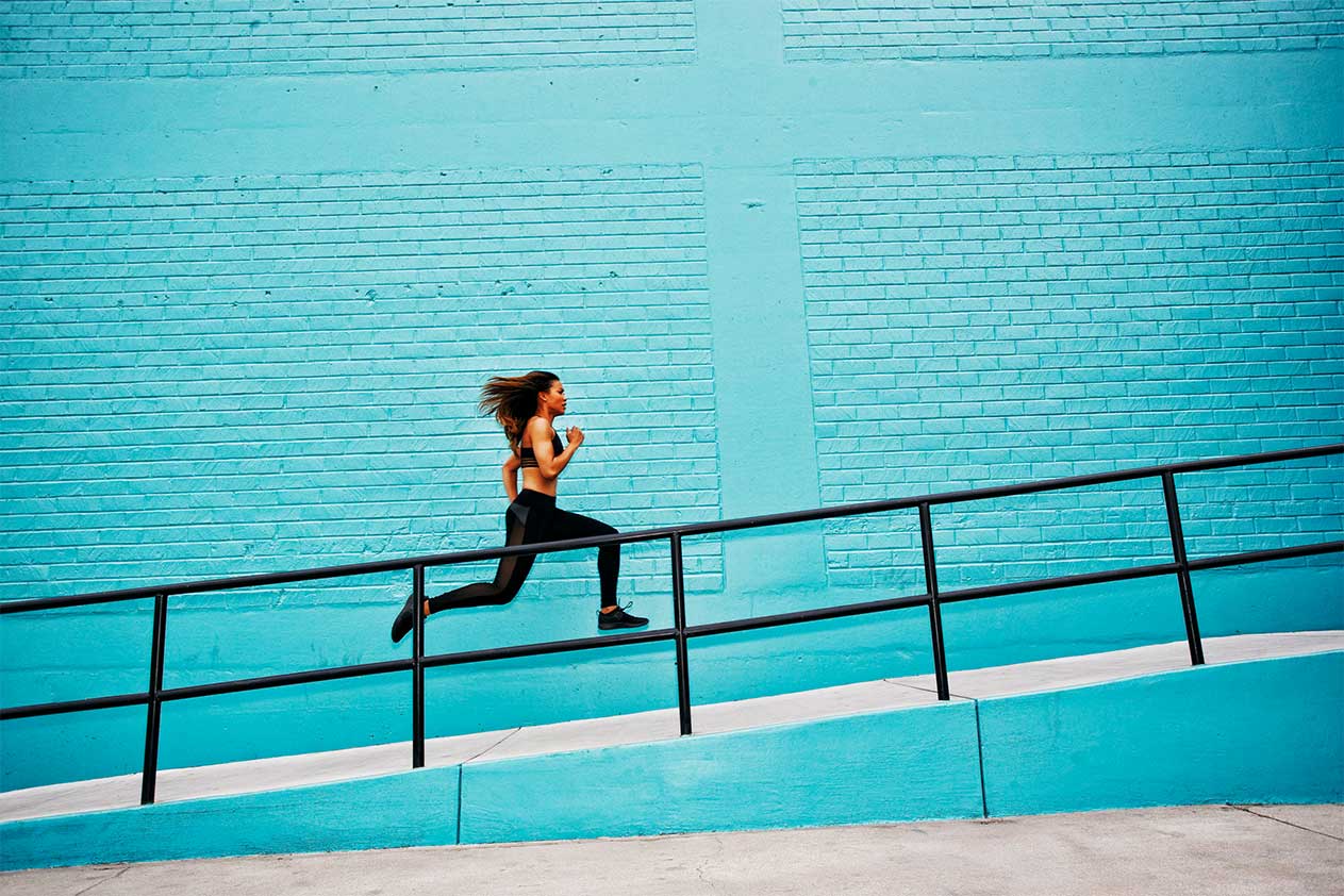 Image of a women running