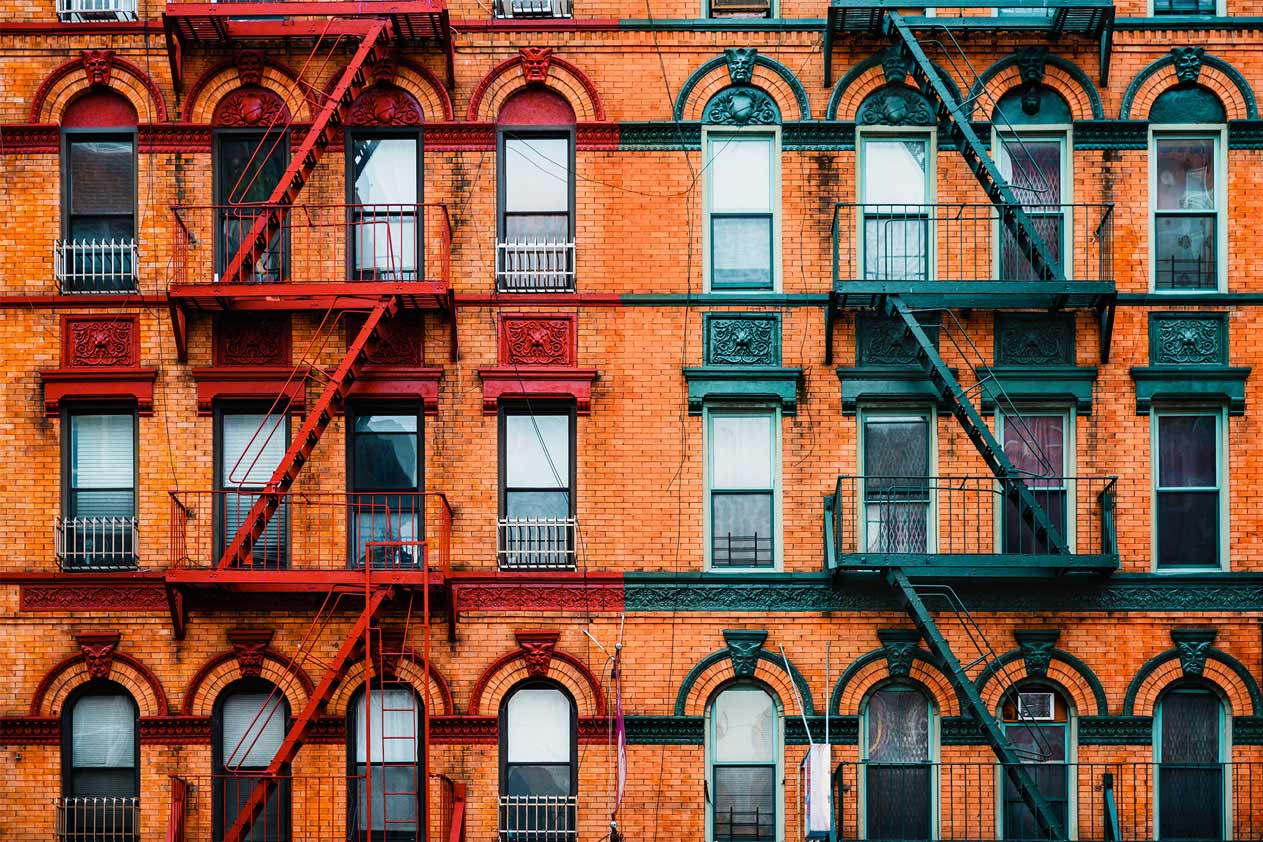 Image of backside of building