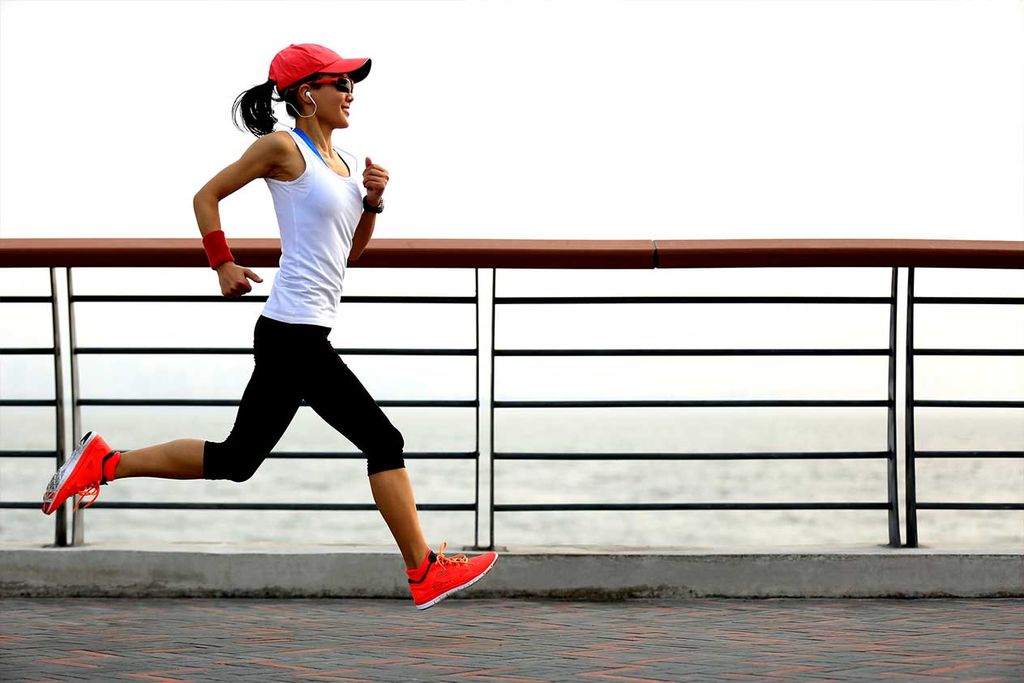 Image of a runner in starting position.
