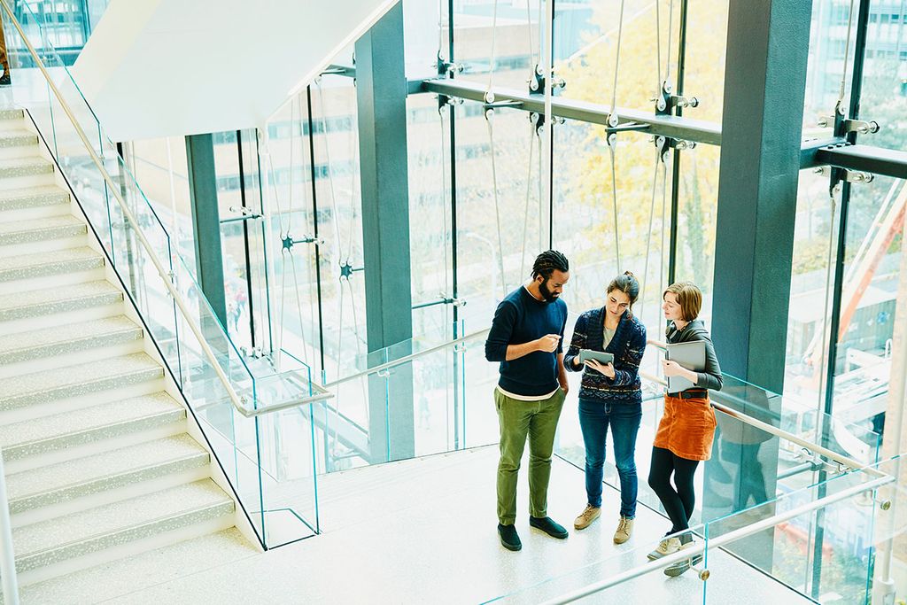 Image of glass office buildings